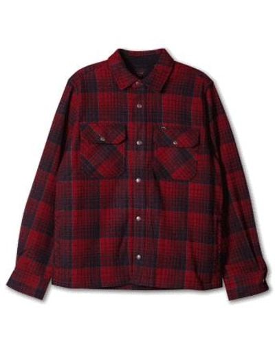Lee Jeans Wolle overshirt salsa rot - Lila