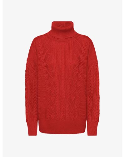 Pure virgin-wool rollneck