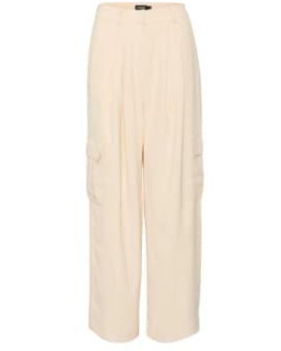 Soaked In Luxury Shirley Cargo Trousers - Natural