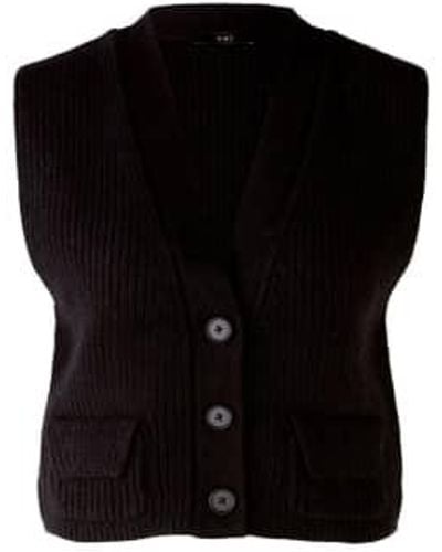 Ouí Knitted Waistcoat Uk 14 - Black