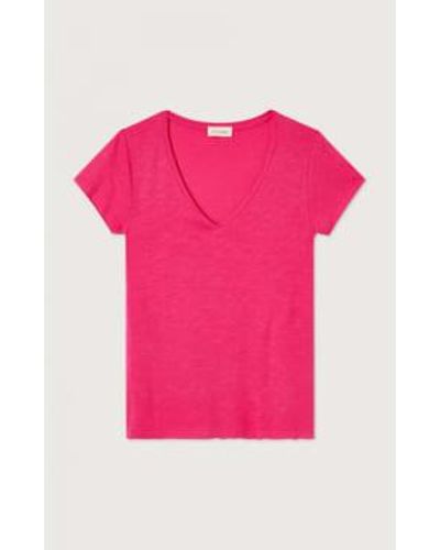 American Vintage T-shirt Jacksonville Begonia Xs - Pink