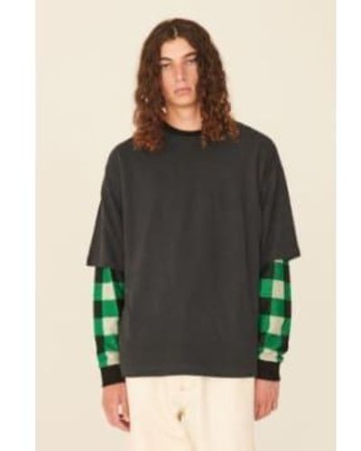 YMC T-shirt triple noir - Vert