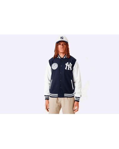 KTZ New York Yankees Mlb Heritage Varsity Jacket - Blue