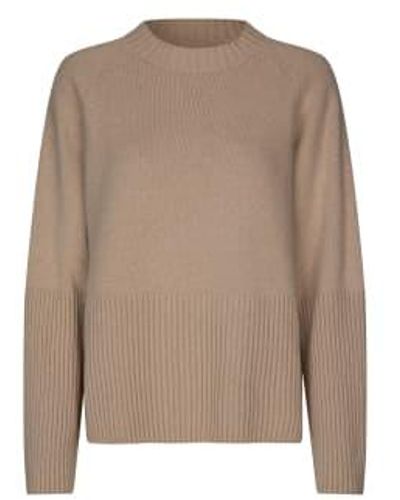 Rabens Saloner Baria Sweater - Marrone