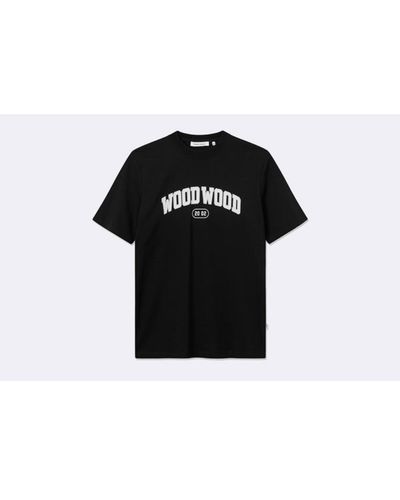 WOOD WOOD Bobby T-Shirt schwarz