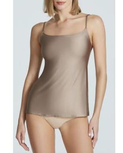 Commando Umber Faux Silk Camisole - Natural