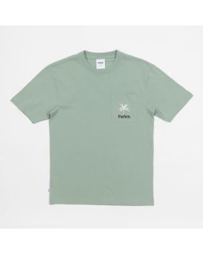 Parlez T-shirt areca pocket en vert clair