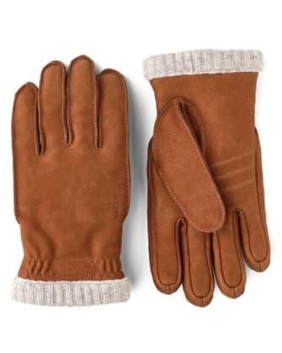 Hestra Joar Nubuck Gloves Cork - Marrón