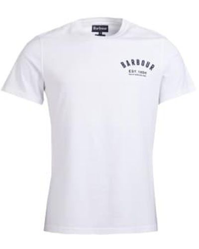 Barbour Preppy T-shirt Tee Xl - White
