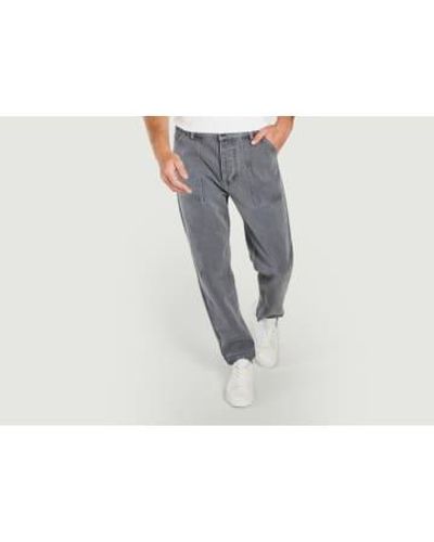 Cuisse De Grenouille Chino Pocket Trousers 32 - Grey
