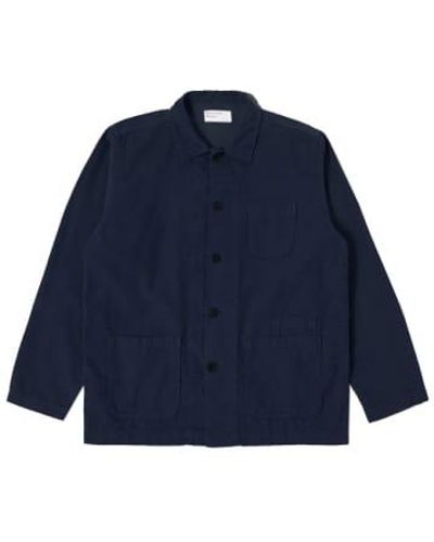 Universal Works Bakers Overshirt Fine Cord - Blue
