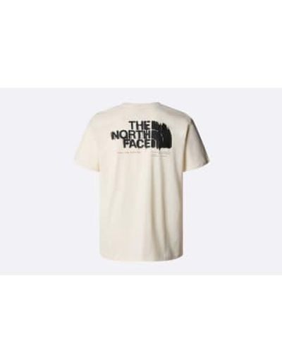The North Face Graphic S/s Tee 3 S / Blanco - Natural