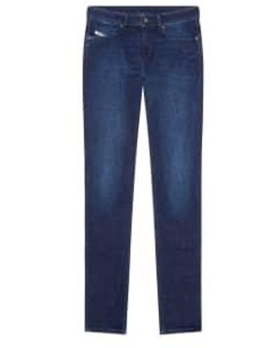 DIESEL Sleenker 09E96 Slim Stretch Jeans - Blau
