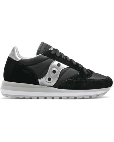 Saucony Black And Silver Triple Jazz Mujer Shoes - Nero
