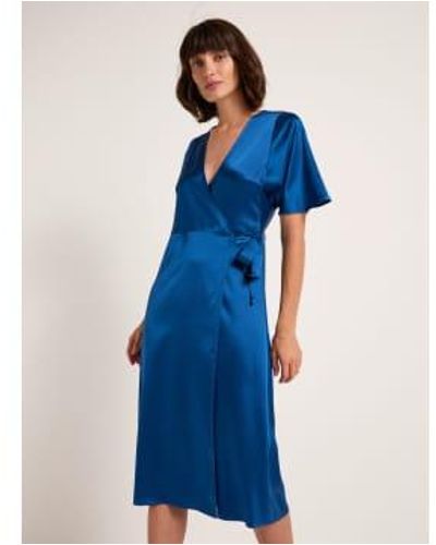 Lanius Silk Satin Dress 4 - Blue