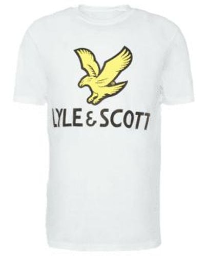 Lyle & Scott Lyle & scott sports printed tee - Blanco