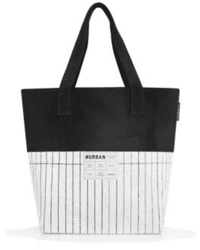 Reisenthel 48 x 40 cm sac à bandoulière urbain noir et blanc