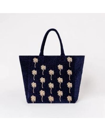 Elizabeth Scarlett Ene palmen-einkaufstasche – marineblau