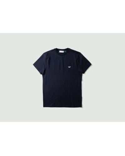 Edmmond Studios Duck Patch T Shirt 5 - Blu