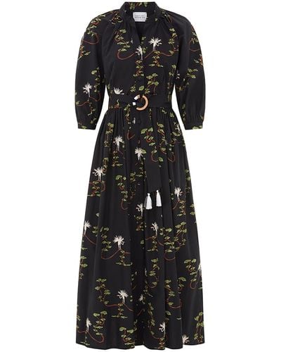 Hayley Menzies Birds Of Utopia Shirt Dress - Black