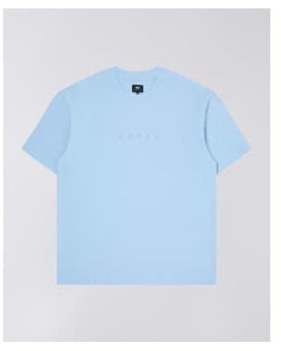 Edwin Camiseta katakana emb - Azul