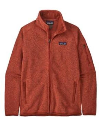 Patagonia Maglia Better Sweater Fleece Donna Pimento - Rosso