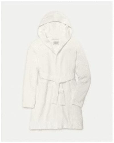UGG Amari cozy knit robe größe: m, farbe: creme - Weiß