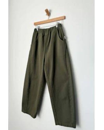 LE BON SHOPPE Arc Olive Trousers L - Green