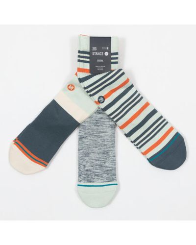 Stance Splendor 3 Packsocken in Multi - Blau