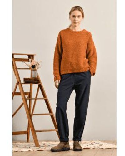 Mat De Misaine Tangerine Mouline Tapas Sweater L / - Brown