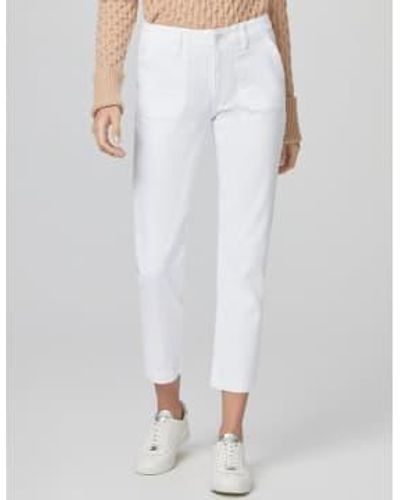 PAIGE Mayslie Straight Jeans White - Bianco
