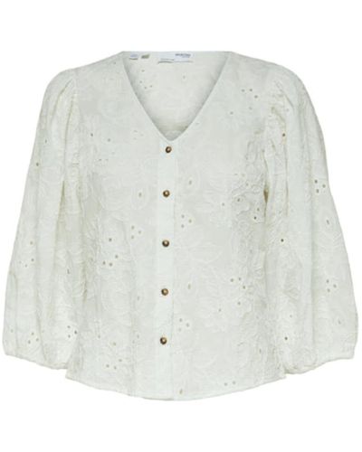 SELECTED Nally Shirt - Bianco