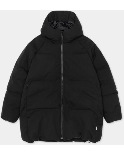 SELFHOOD Black Hip Length Puffer Jacket