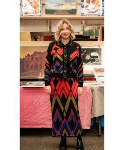 Conditions Apply Abilene Knitted Skirt L- Uk 14 - Multicolour