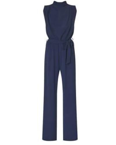 Sisters Point Gute Jumpsuit Navy Xs - Blue