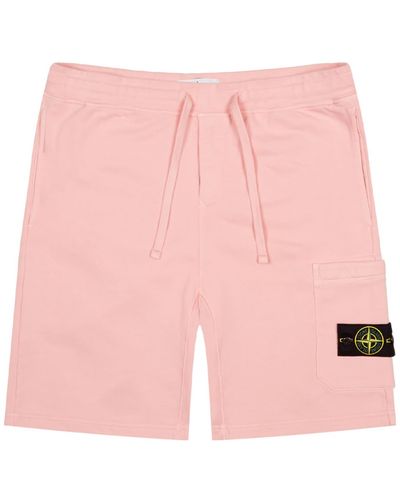 Stone Island Pantalones cortos sudor rosa