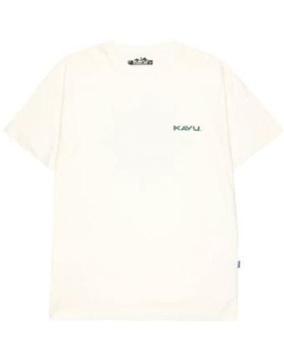 Kavu T-shirt boussole - Blanc