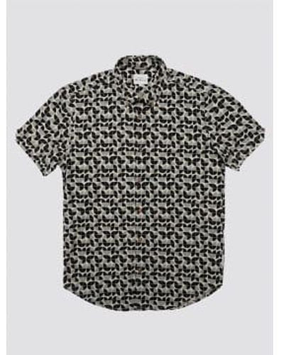 Ben Sherman Linear Printed Shirt S - Black