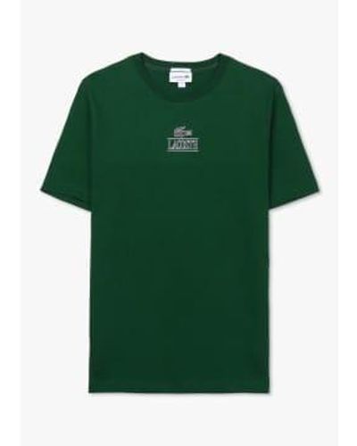 Lacoste Camiseta gráficos hombres en ver - Verde