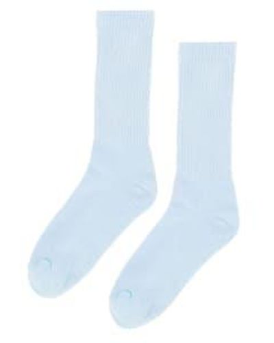 COLORFUL STANDARD Organic Active Sock Polar Blue 1
