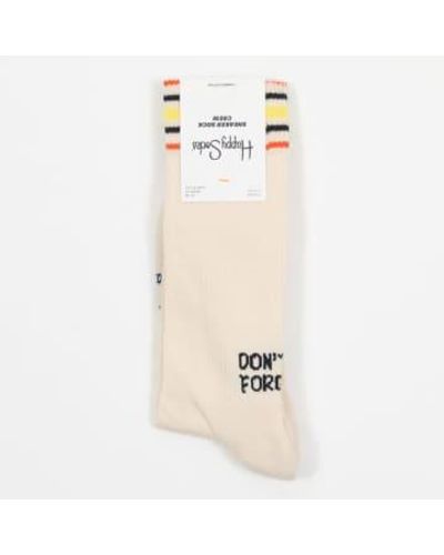 Happy Socks Happy Coin Socks In - Bianco