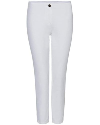 Marc Cain White Cropped Trouser