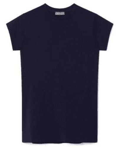 Chalk Navy Louise Top O/s - Blue
