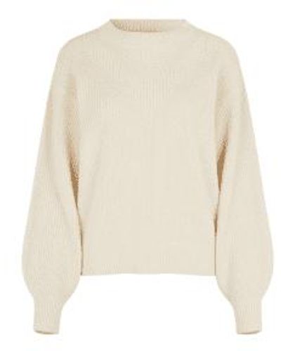 Second Female Fresia Knit O-neck M - Natural