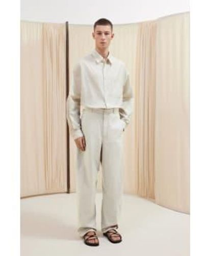Lemaire 3d Trousers Light Overcast - Natural