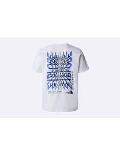 The North Face Coordinates Graphic T Shirt - Blu