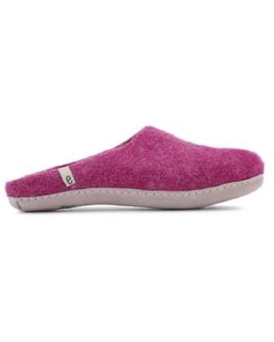 Egos Hand Made Cerise Felted Slippers - Viola
