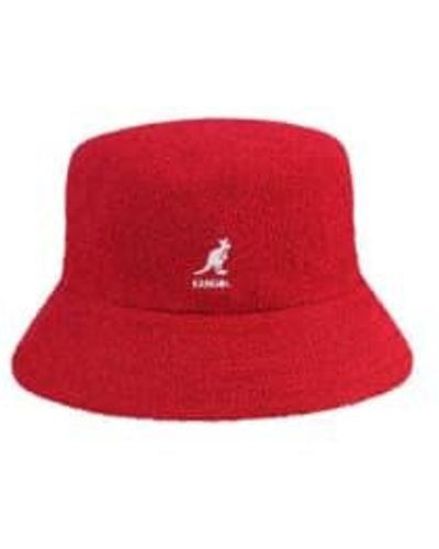 Kangol Scarlete sombrero cubo bermudas - Rojo