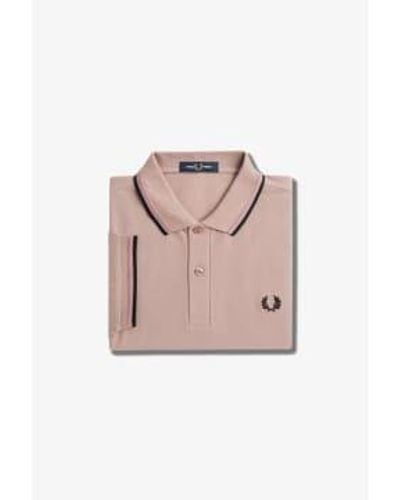 Fred Perry Polo à double liseré - Rose