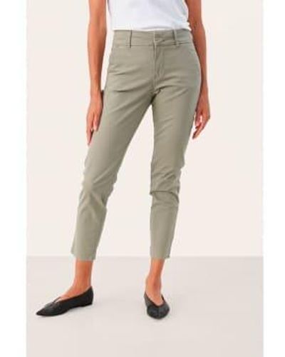 Part Two Pantalones Chino Vetiver - Marrone